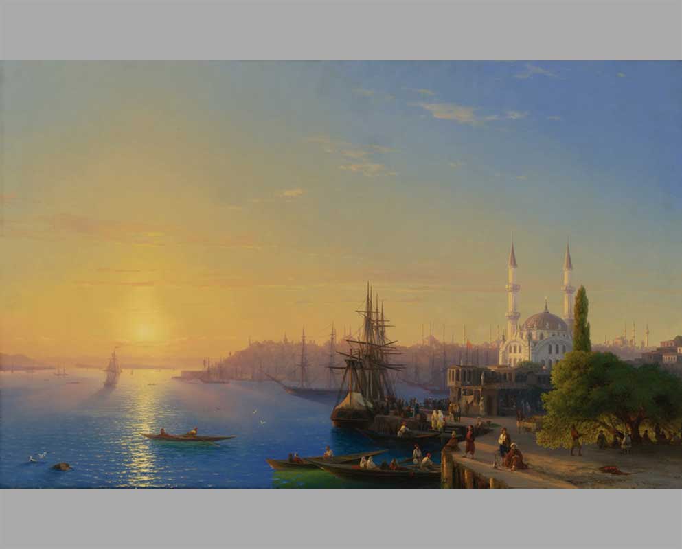 95 Вид Константинополя и Босфора