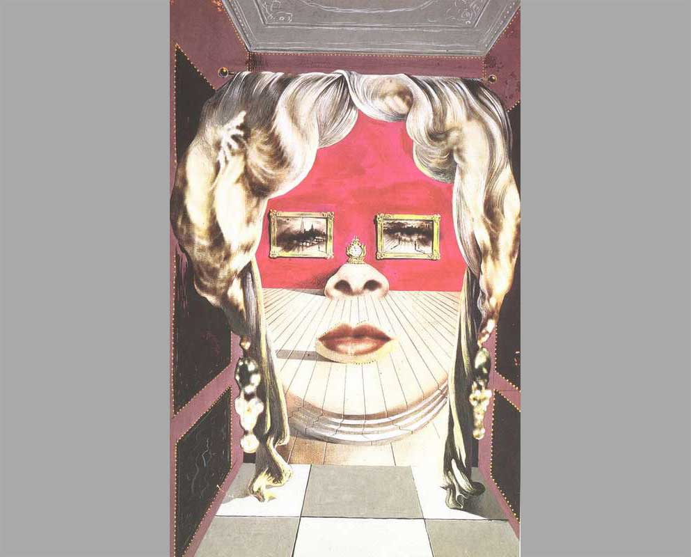 194 Лицо Мэй Уэст, использованное в качестве сюрреалистической комнаты