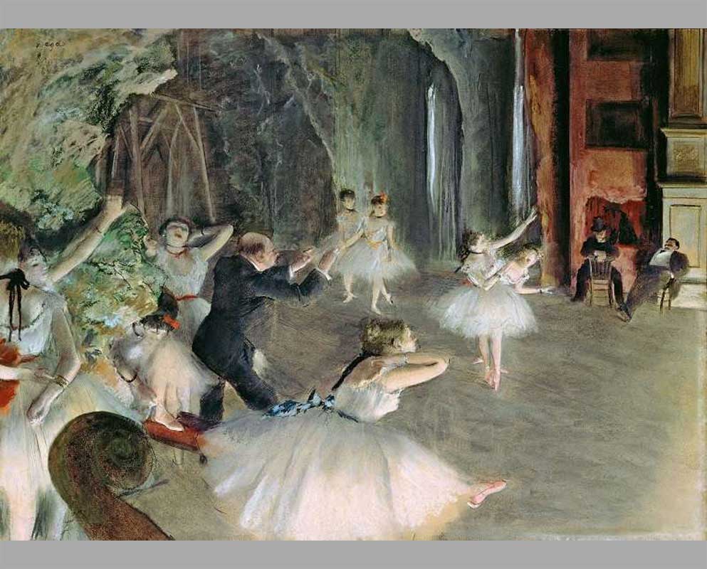 105 Репетиция балета на сцене