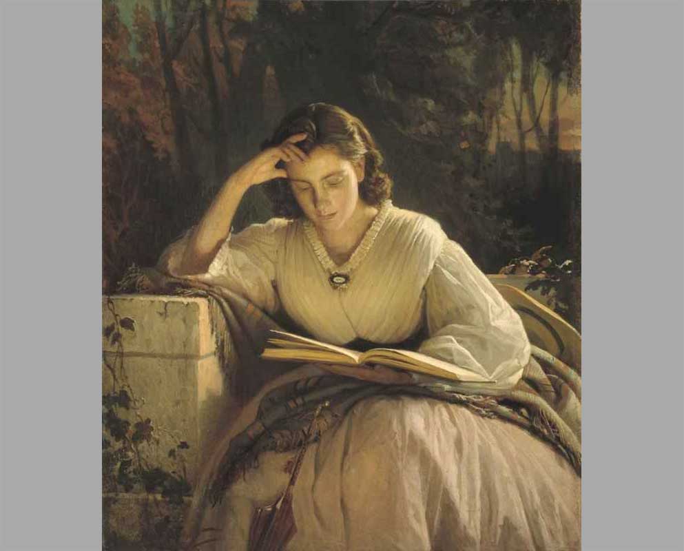 10 За чтением. Портрет Софьи Николаевны Крамской
