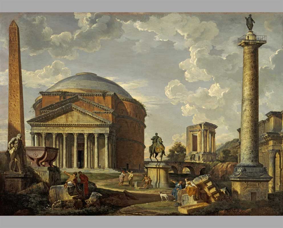 29 Архитектурная фантазия руин древнего Рима