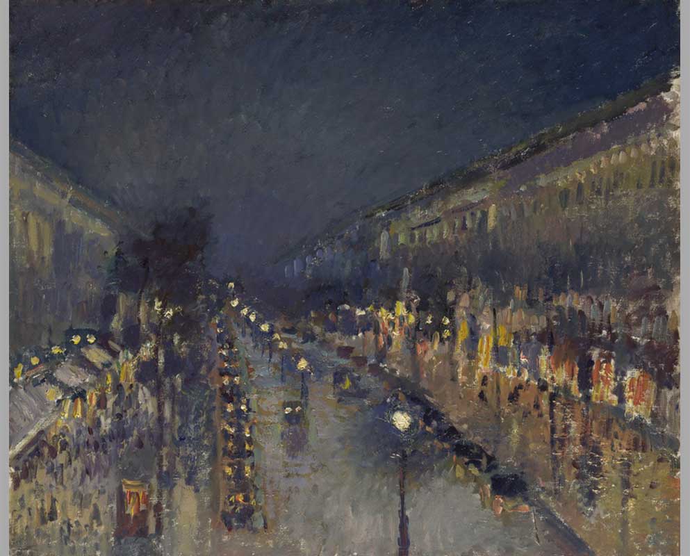 6 Бульвар Монмартр ночью