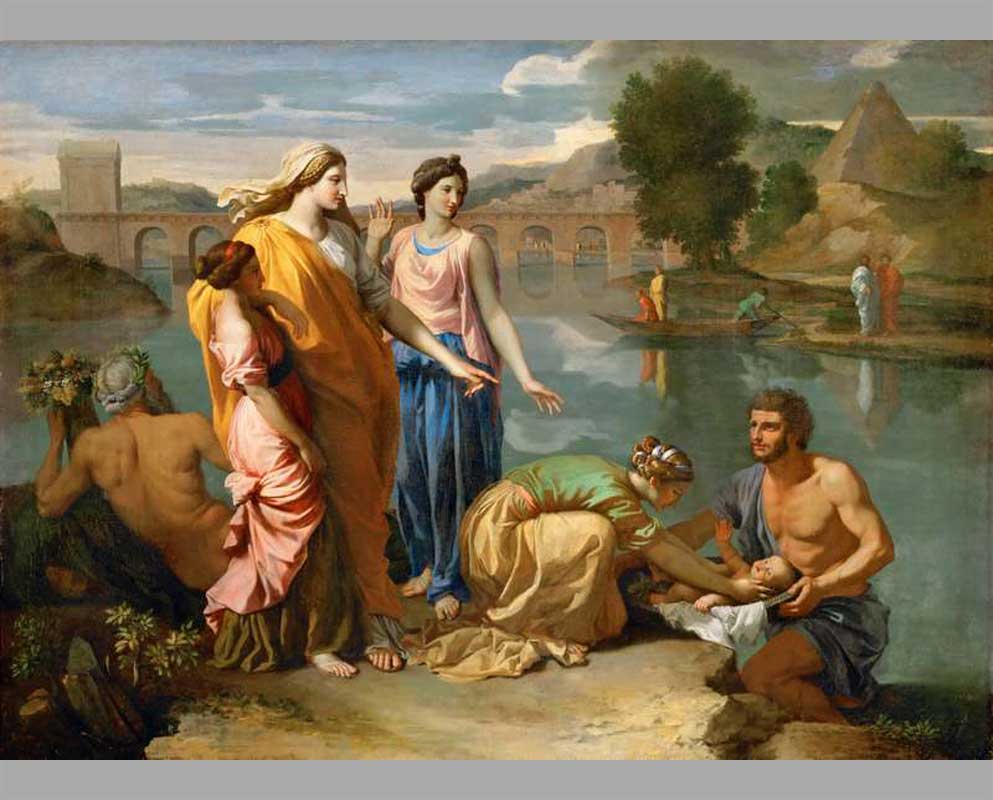 44 Моисей спасен из воды