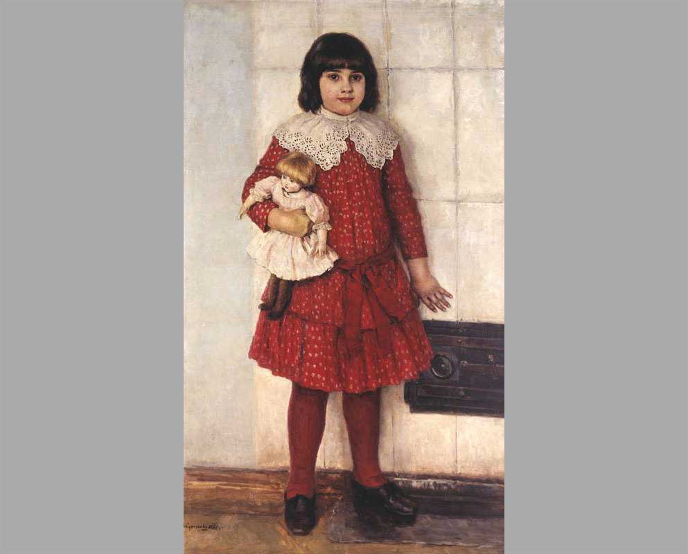 9 Портрет О.В.Суриковой в детстве