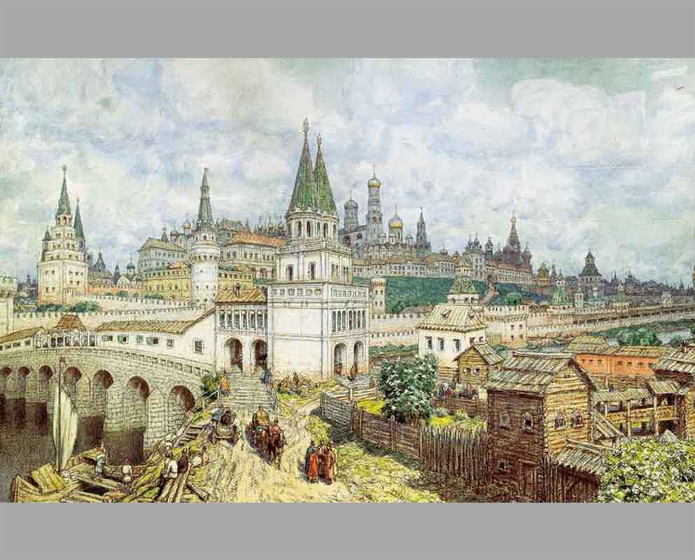 12 Всехсвятский мост и Московский Кремль