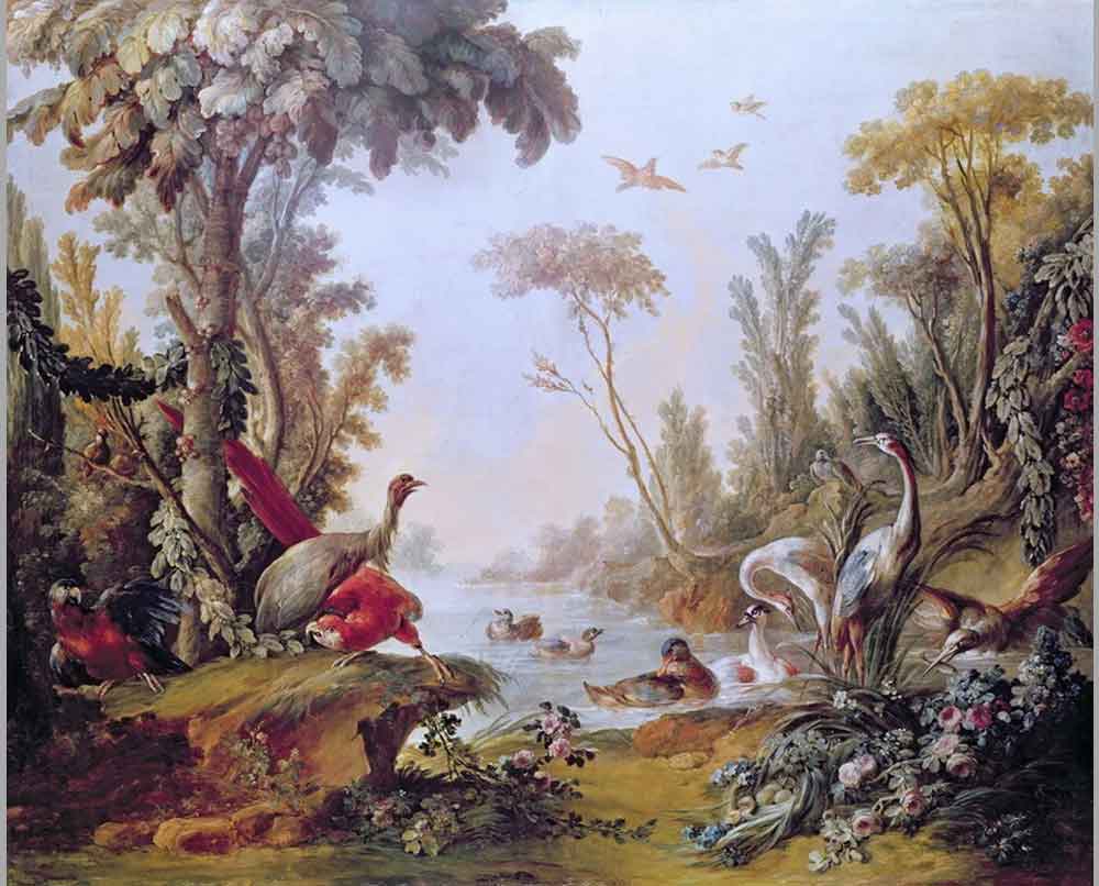 21 Франсуа Буше Озеро с птицами
