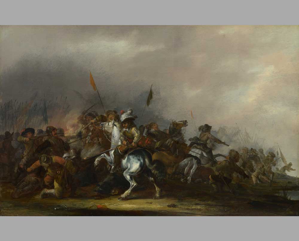 32 Яков Вейер Атака кавалерии на пехоту