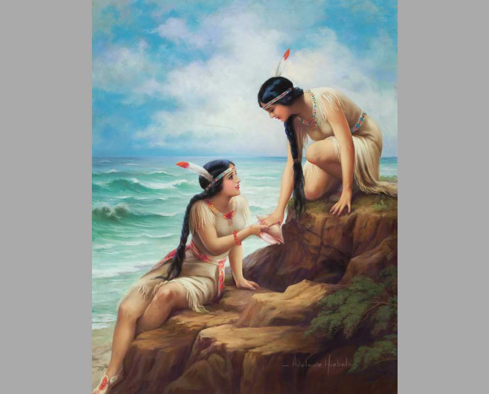10 Аделаида Хибел Индейские девушки на скалах