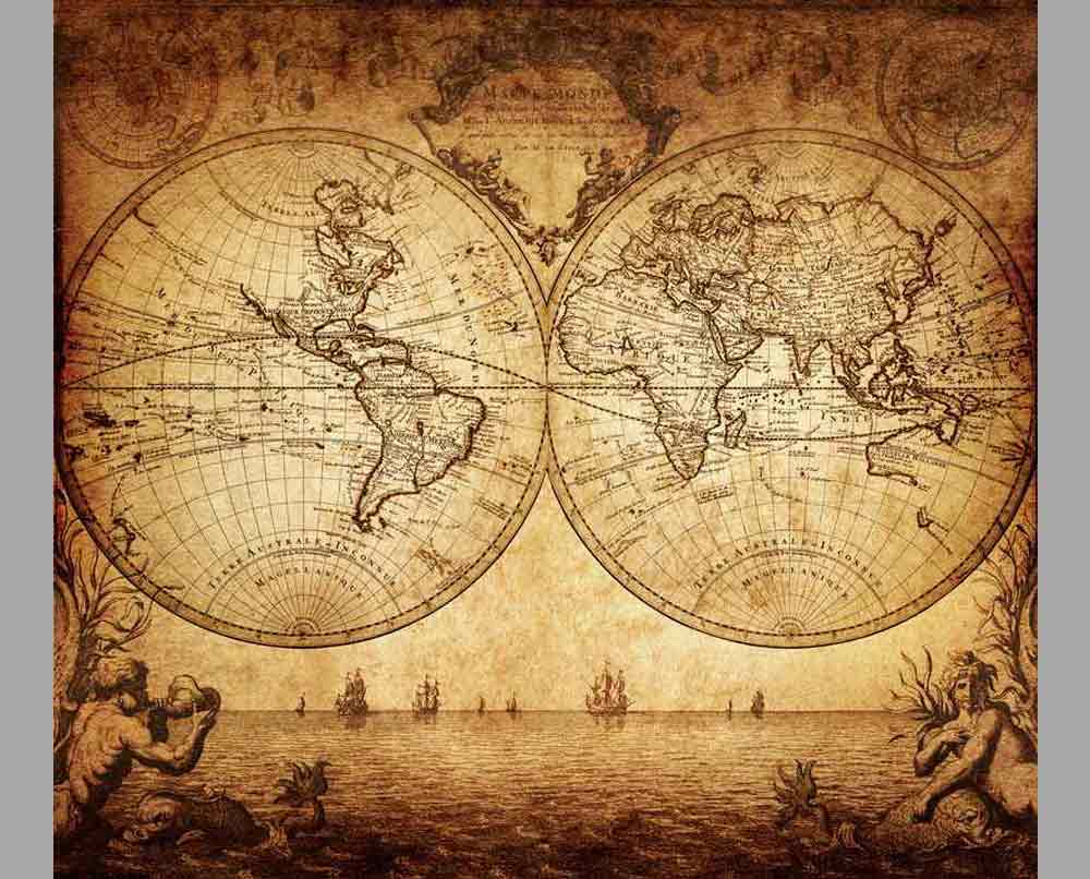 6 Старинная карта мира 2