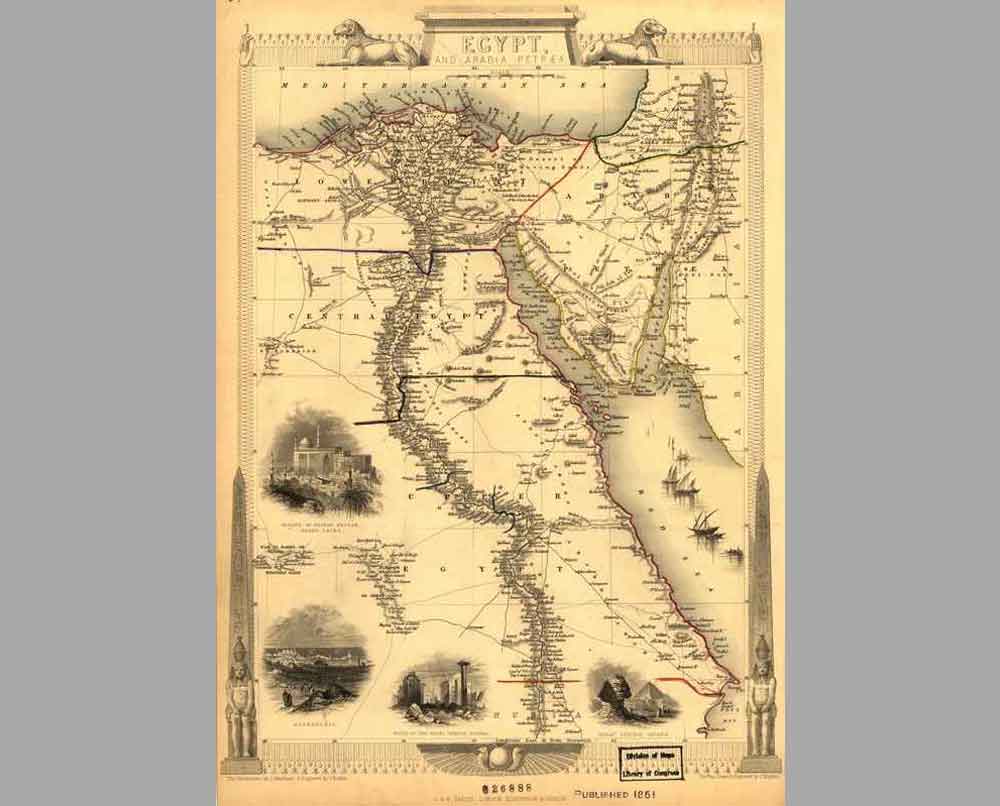 13 Старинная карта Египта