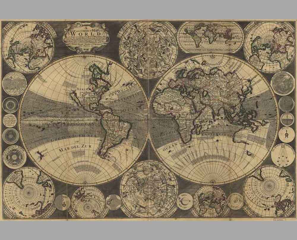 25 Старинная карта мира 12