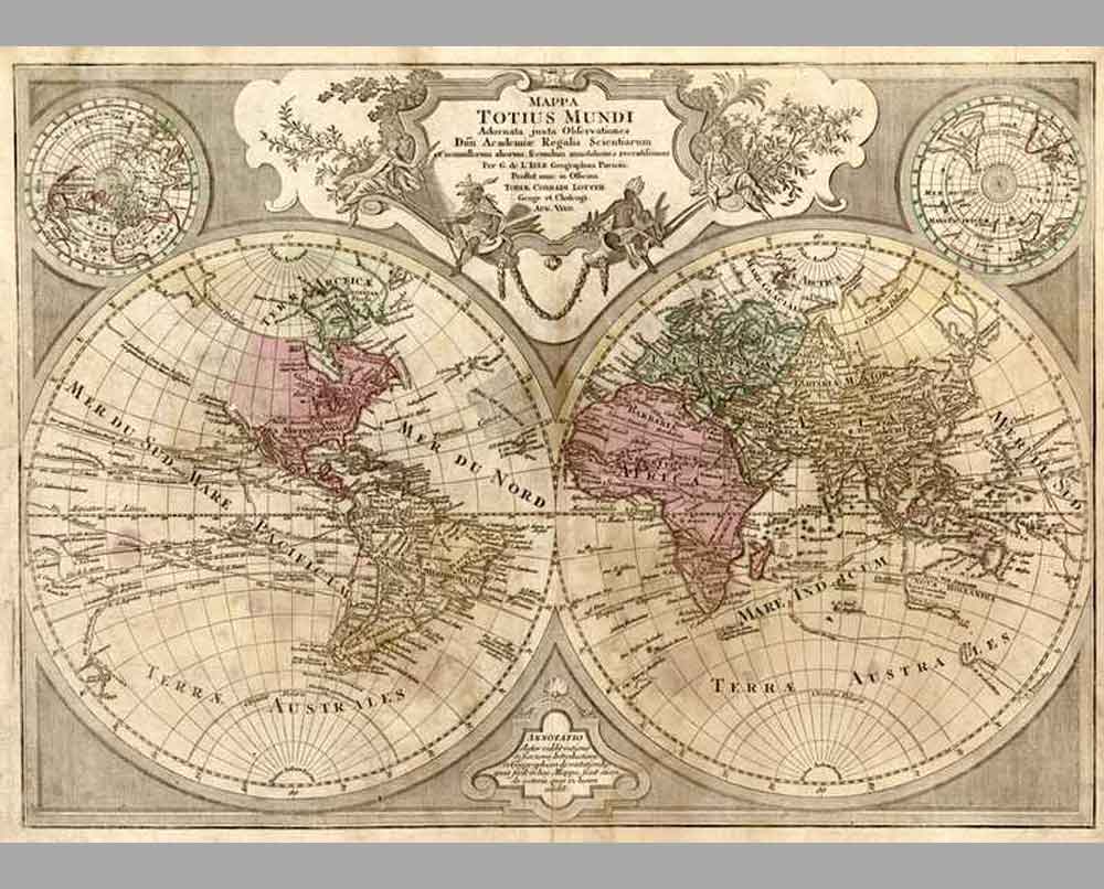 26 Старинная карта мира 13