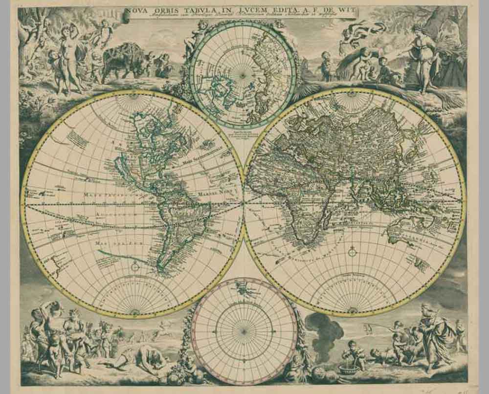 27 Старинная карта мира 14