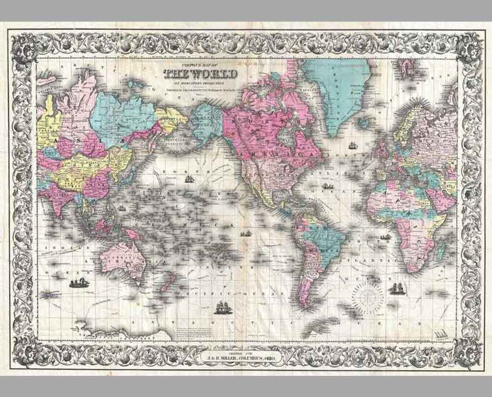 30 Старинная карта мира 17