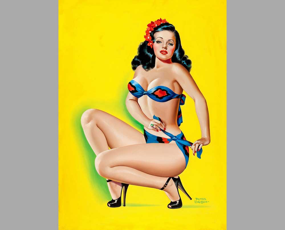 44 Питер Дрибен Плакат бикини