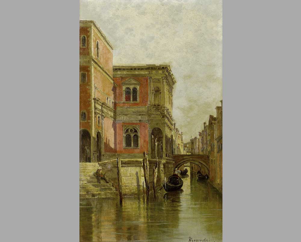 43 Антониетта Бранде Вид на венецианский канал