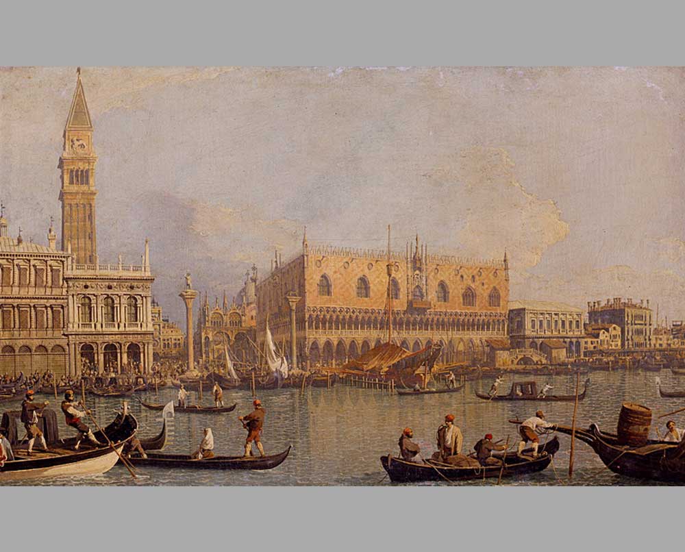 77 Джованни Каналетто Вид на Дворец дожей в Венеции
